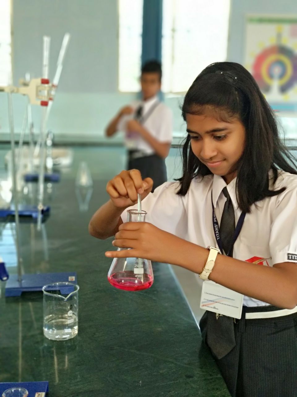 Students in library